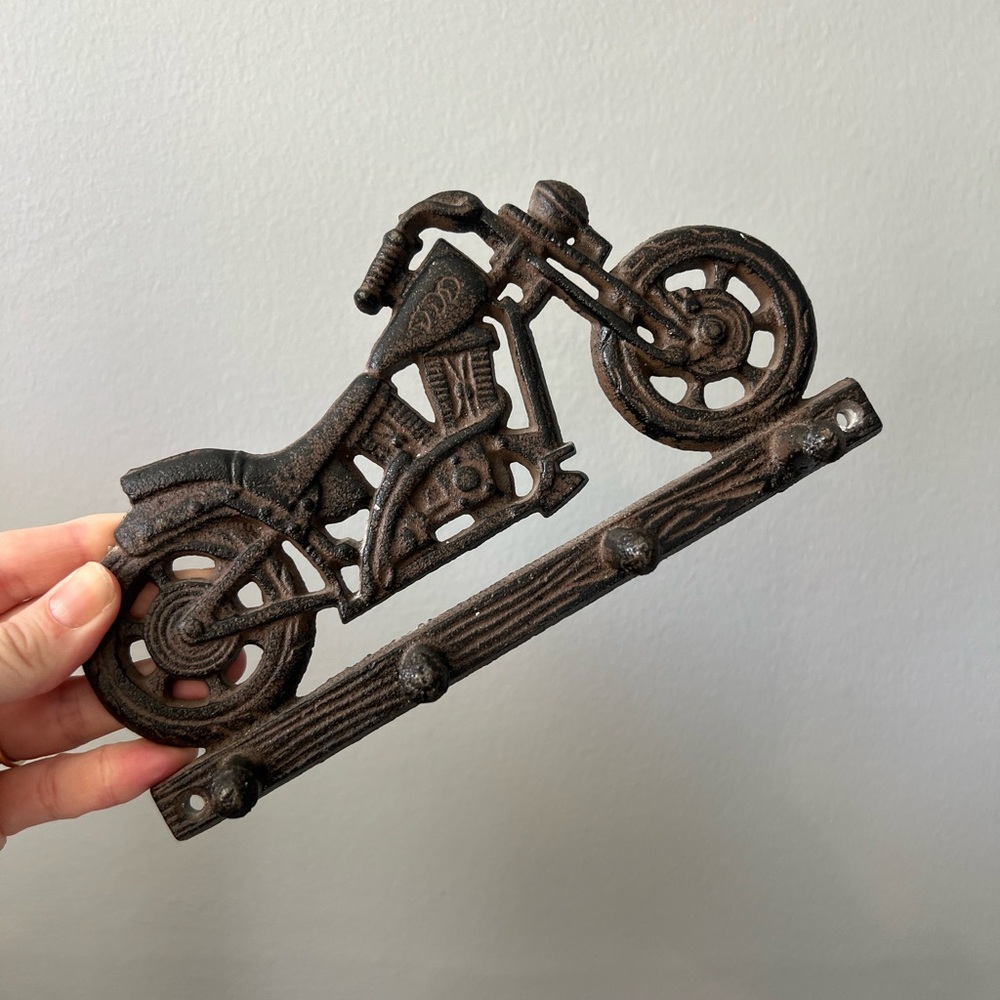 Decorative Motorcycle Cast Iron Wall Hook